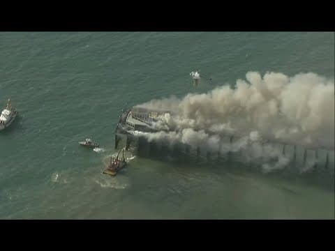 Fire erupts on iconic Oceanside Pier | 6 p.m. update