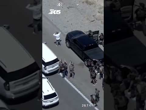 New video shows apprehension of Thurston Co. fugitive in Las Vegas