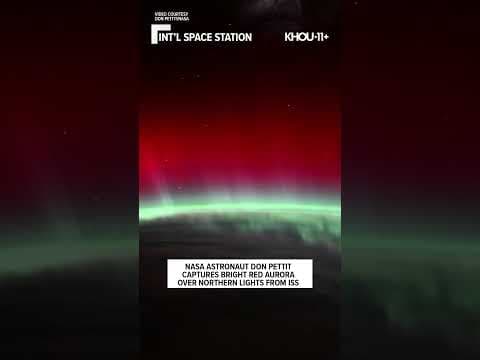 Astronaut captures stunning aurora #shorts