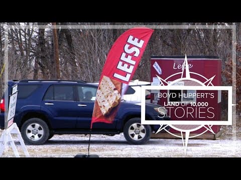 Cars line up at drive-thru lefse stand