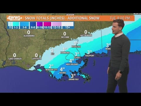 Weather Impact Alert: Area could see 4 more inches of snow