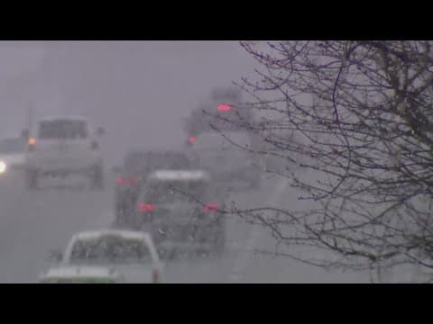 Snow begins to fall in the South Sound area