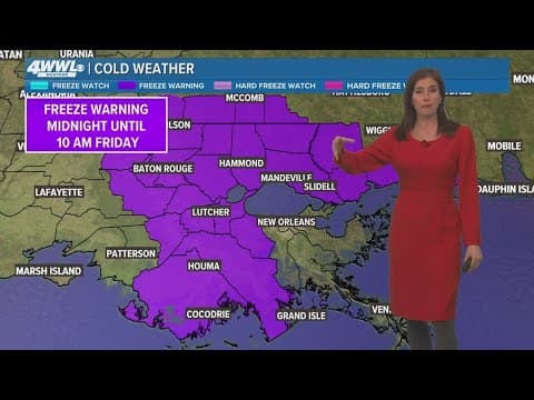 Freeze warning Friday morning