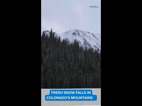 Timelapse of snow falling in Colorado's mountains