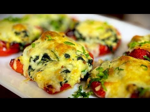 Greek Stuffed Red Bell Peppers Recipe | Cooking with Styles