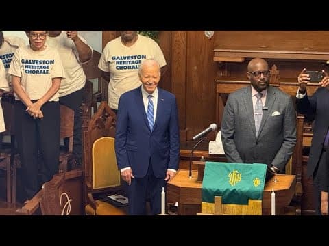 Watch live: Biden in Galveston for Juneteenth celebration