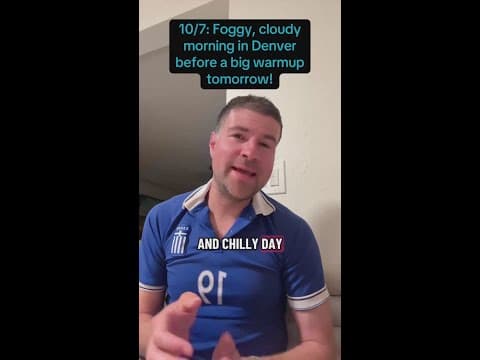 Foggy, cloudy morning in Denver before a big warmup Wednesday!