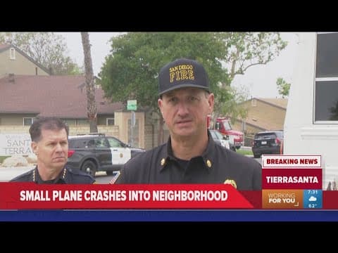 San Diego plane crash latest details: Authorities hold press conference