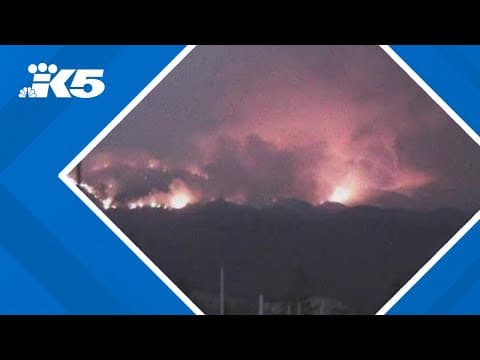 New wildfire spreading in Chelan County