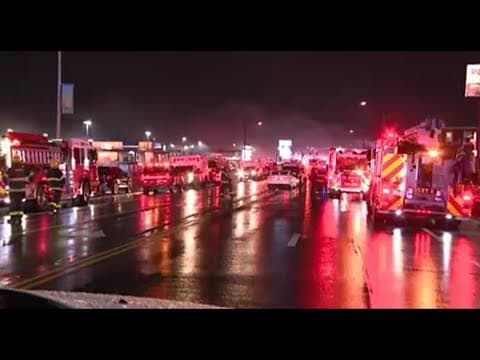 Dozens of emergency crews respond to explosion, plane crash in Northeast Philadelphia