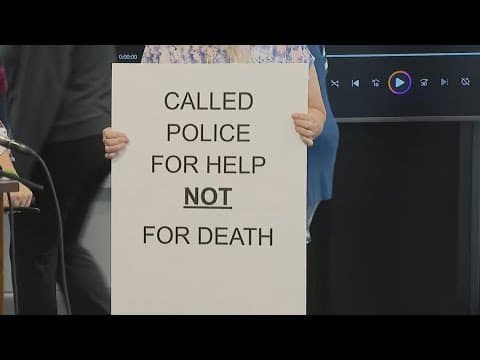 Rhyker Earl's family press conference after a police incident led to his death after a seizure