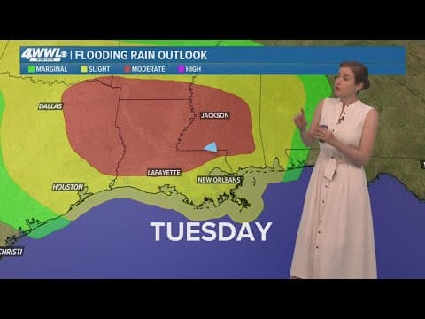New Orleans 10pm Weather: Dry Monday before stretch of thunderstorms midweek
