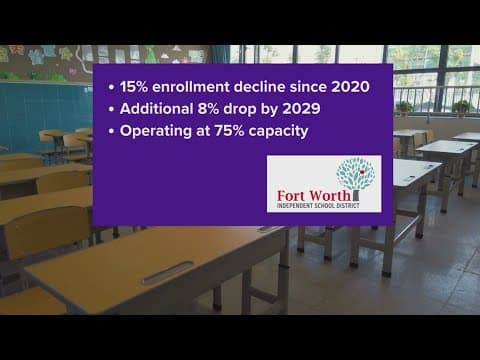 Fort Worth ISD to consider closing or merging 18 schools at Tuesday night board meeting