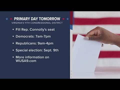 Firehouse primaries held Saturday to replace late Rep. Gerry Connolly in Virginia's 11th District