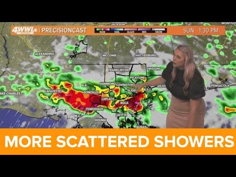 New Orleans Weather: More scattered rain and storms on Sunday