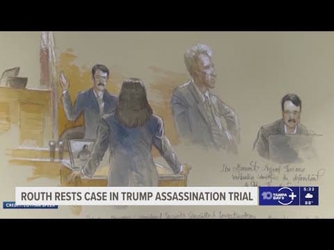 Man accused of trying to assassinate Trump in Florida rests his case without testifying