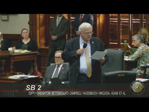 Texas Senate debating SB 2, the school choice bill