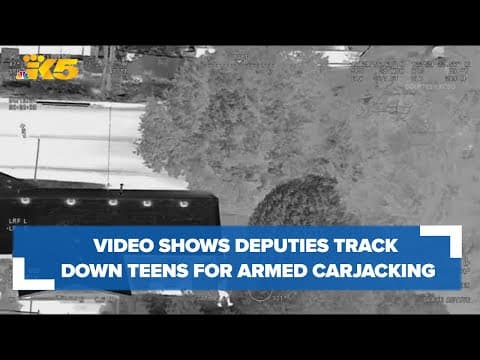 New video shows deputies track down teens wanted for armed carjacking