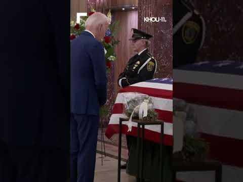 President Biden pays respects to the late Congresswoman Sheila Jackson Lee in Houston