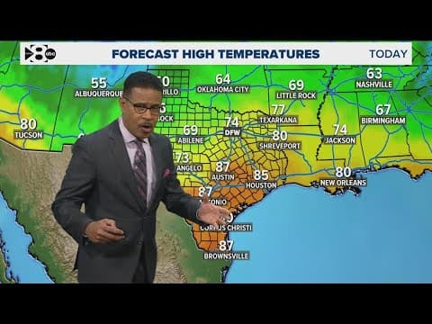 DFW Weather: Another pleasant day! Cold front moves into DFW this weekend