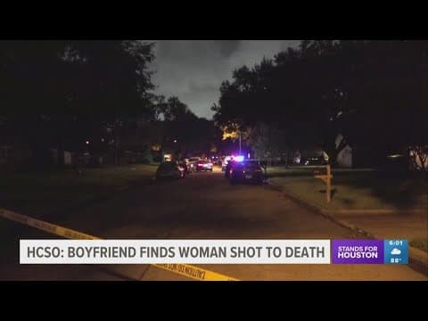 Boyfriend finds woman shot to death with door kicked down in her home, HCSO says