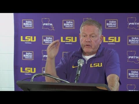 LSU's Brian Kelly: Good is not good enough against a Top 10 team on the road