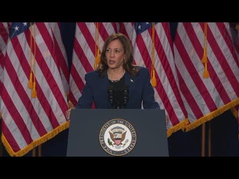 Kamala Harris speaks for the first time after Biden drops out