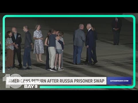 Americans return after Russia prisoner swap