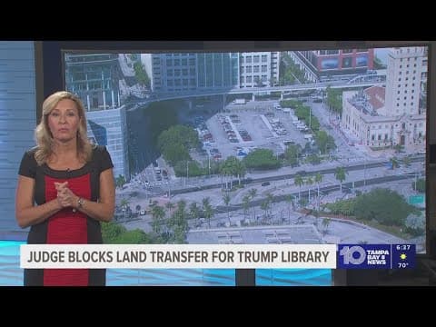 Florida judge temporarily blocks transfer of downtown Miami land for Trump Library