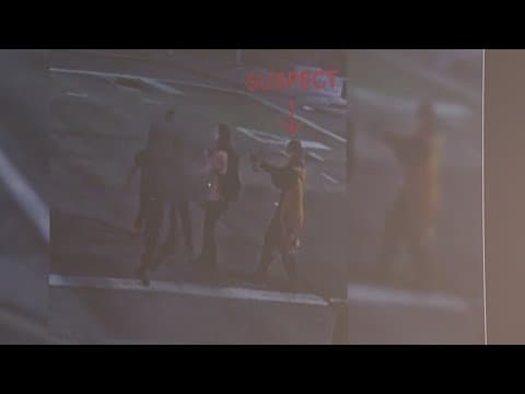 Surveillance shows shooting on Lamar Street in downtown Houston