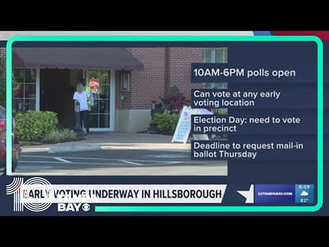 Early voting is underway in Hillsborough County