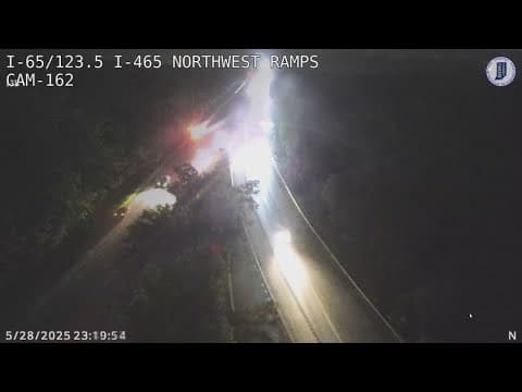 1 killed in crash on I-65 in northwest Indianapolis