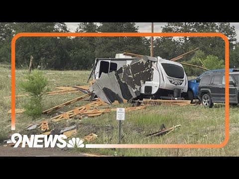 Landspout tornado damages businesses in Colorado town