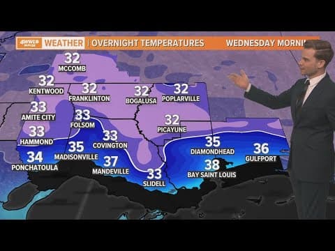 Weather: Light freeze tonight across parts of the area