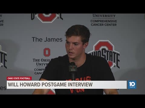 Will Howard postgame interview | Ohio State vs. Western Michigan
