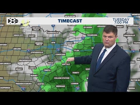 DFW Weather | Rain chances on Christmas Eve in 14 day forecast