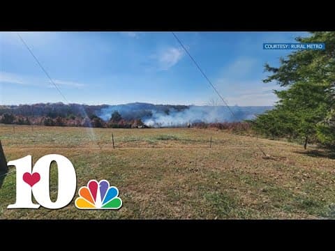 Wildfire burns acre and a half near Corryton