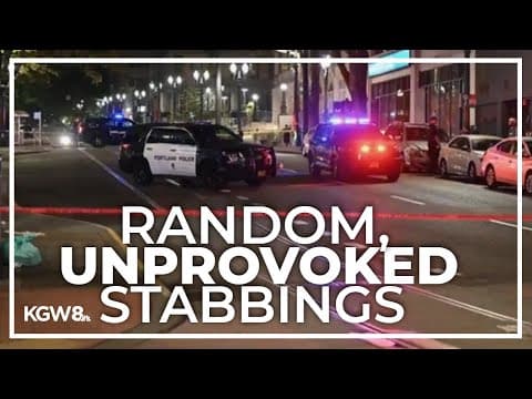 Double stabbing in downtown Portland worries visitors to the central city