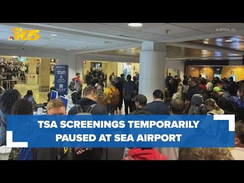 TSA screenings paused at SEA airport because passenger's bag was not properly screened