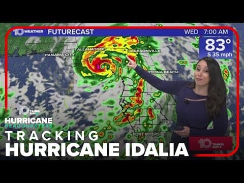 Tracking the Tropics: Idalia nearing category 3 major hurricane strength (8 p.m. Tuesday)