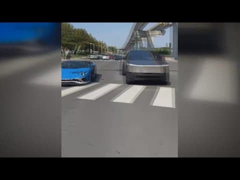 Lamborghini driver to spend 5 days in jail for street racing a Cybertruck last year