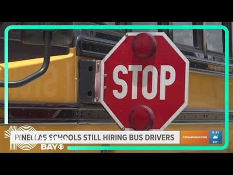 Pinellas County Schools training bus drivers; new drivers still needed before school year starts