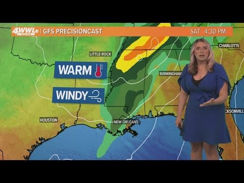 New Orleans Weather: Warming up the rest of the week, storms on Saturday