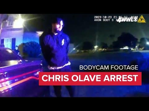 Kenner PD releases bodycam video of Chris Olave's arrest for speeding