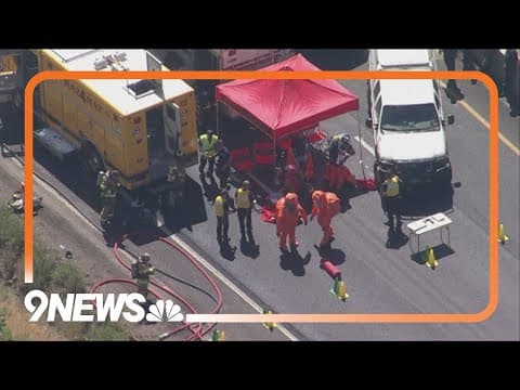 RAW: Hydrochloric acid leak shuts down sections of I-70