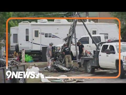 Crews clean up after small plane crash in Colorado neighborhood