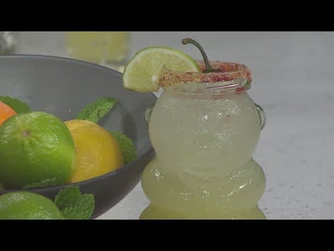 Mixing margaritas with a Mister Oso bartender