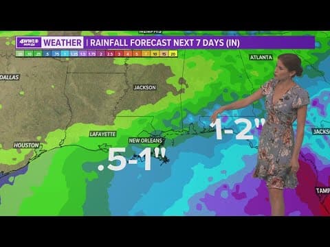 Sweltering weekend; chance for some welcome rain this week