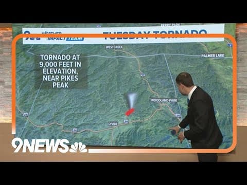 Tornado spotted at over 9,000 feet in Colorado
