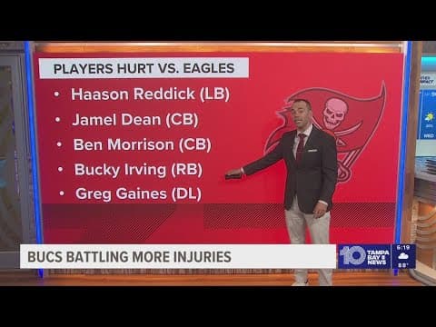 Injuries are piling up at an alarming rate for the Buccaneers